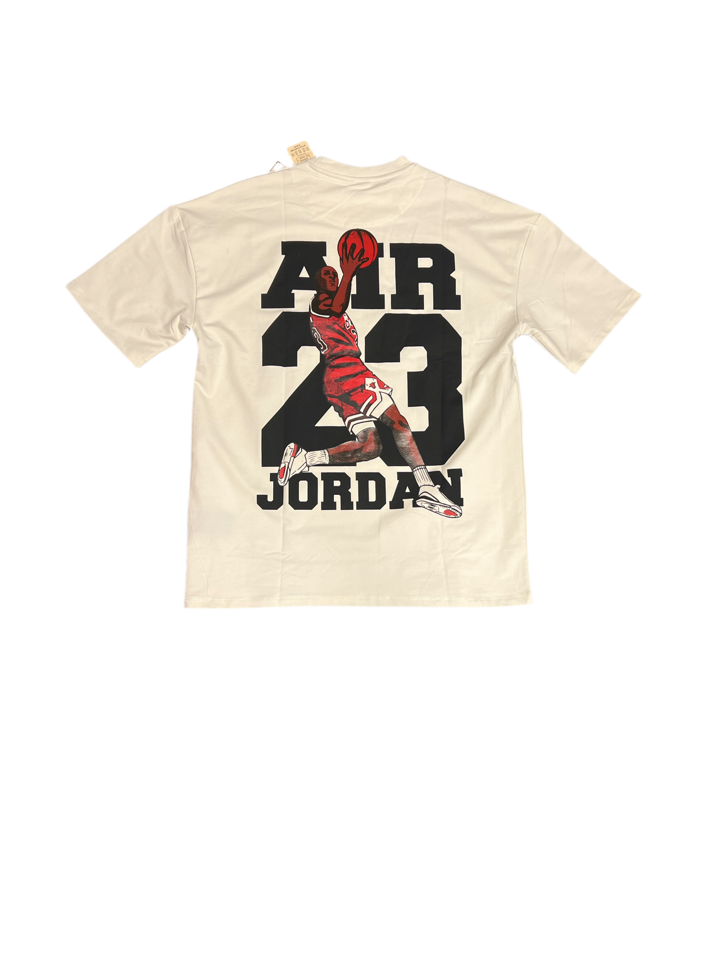 Jordan Men’s T-Shirt off white color Size Large