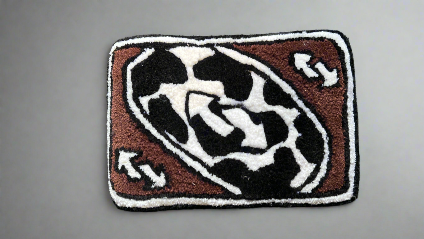 Small Uno Reverse Card Rug Top Quality Size 13.5”x9.5”