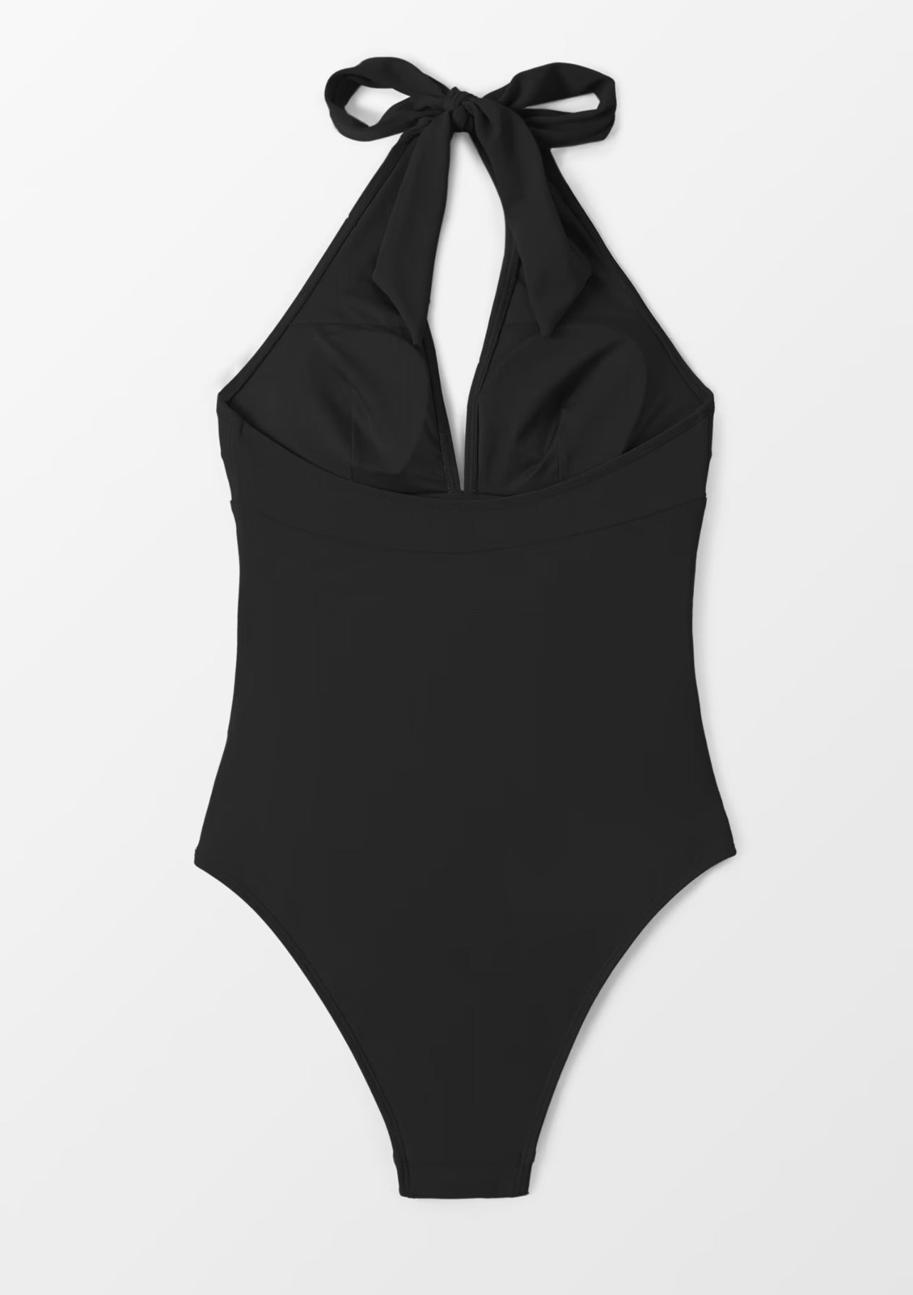 CUPSHE Women’s Pool Party Shirred Front Black One Piece Swimsuit