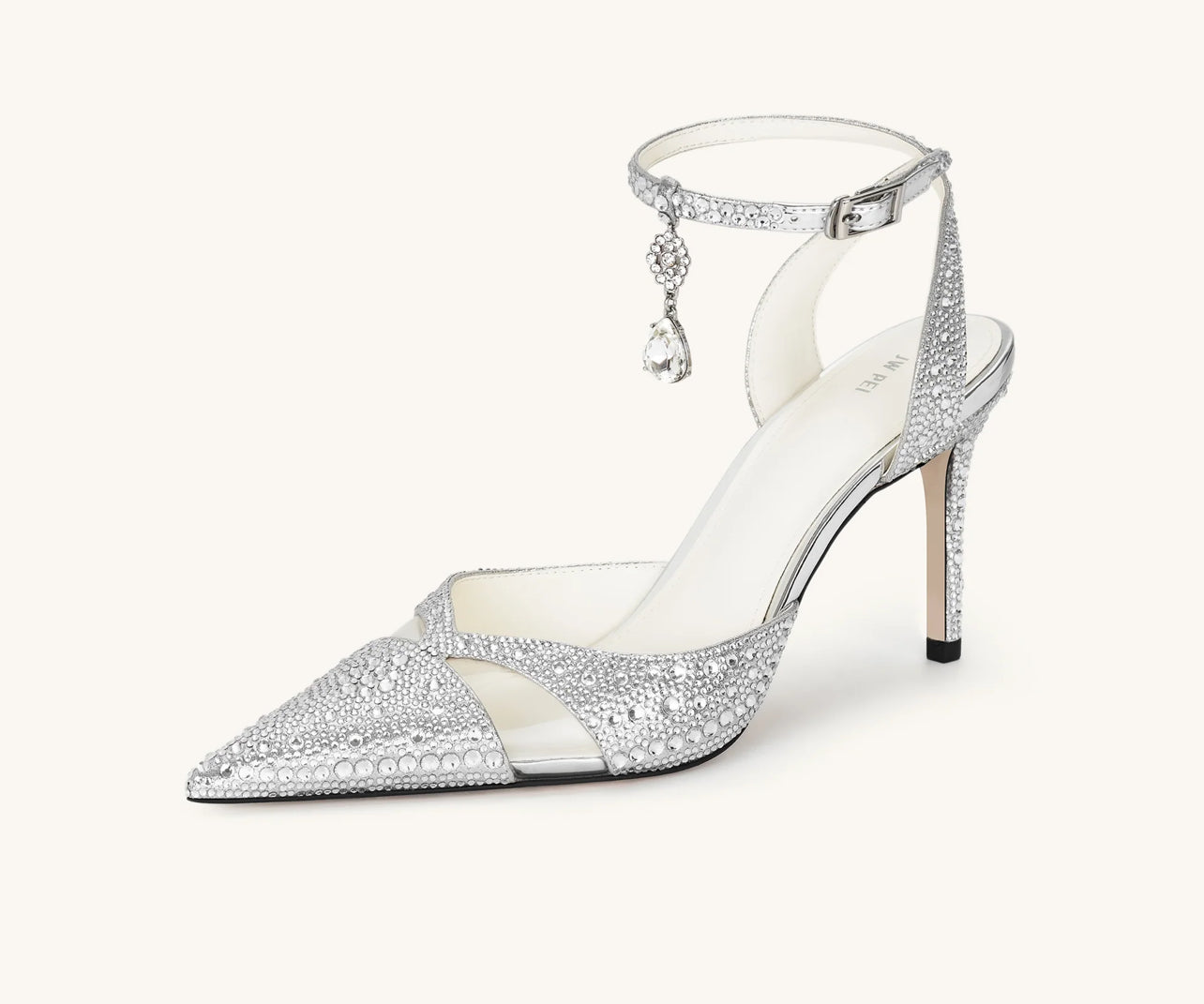JW PEI Haidi Artificial Crystal Pumps - Silver