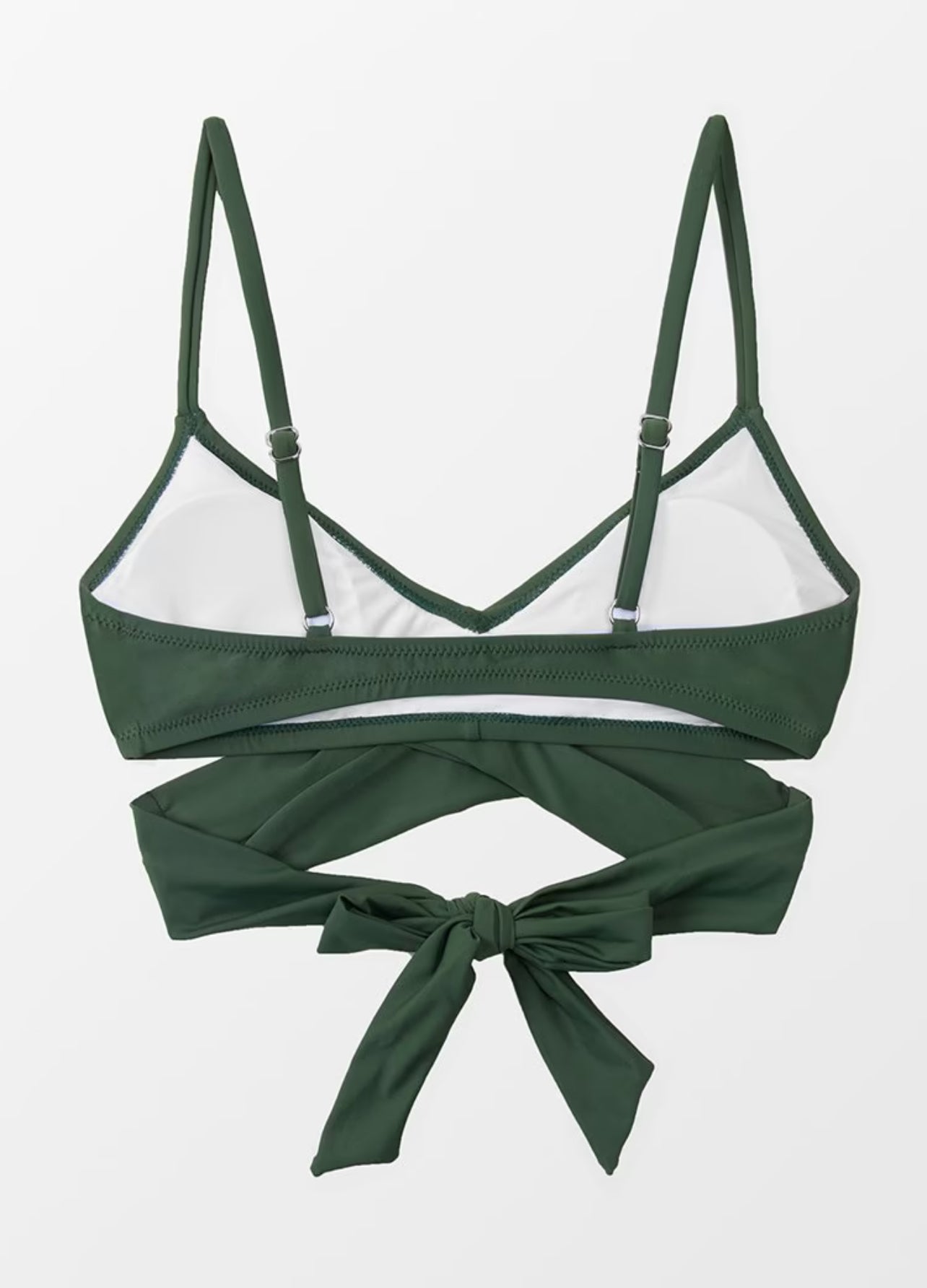 CUPSHE Elliott Wrap Tie Back Bikini Top