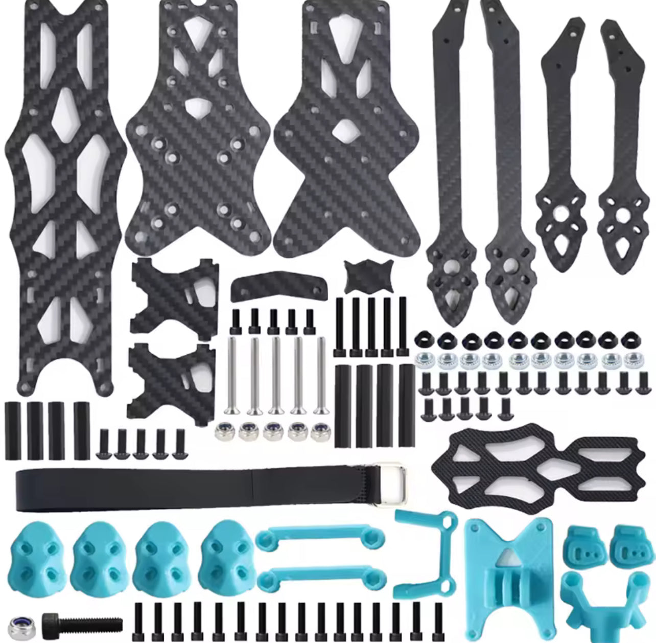 APEX5 O3 5inch KIT 225mm Frame FPV Racing Drone For O3 Air Unit HD Carbon Fiber Quadcopter Frame Kit 5.5mm arm For APEX FPV Red Color not Blue