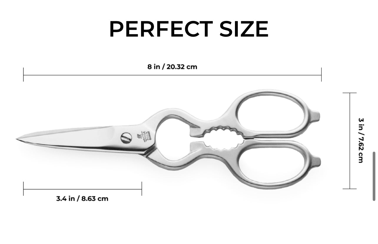 Huusk Viking Knife, Chef Knives Hand Forged Full Tang Boning Knives with Sheath Japanese Butcher Meat Cleaver Kitchen Japan knives Caveman Knife for Home or Camping / Huusk kitchen Scissors