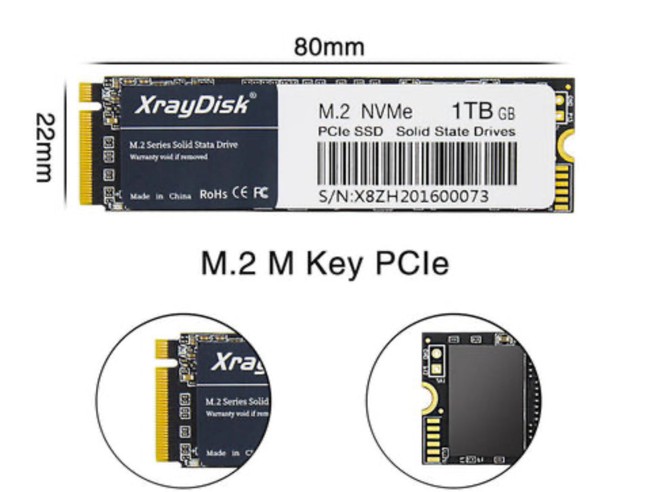 Xraydisk M2 NVMe SSD High Speed 1TB 2TB M.2 PCIe NVME Ssd Solid State Disk Hard Drive