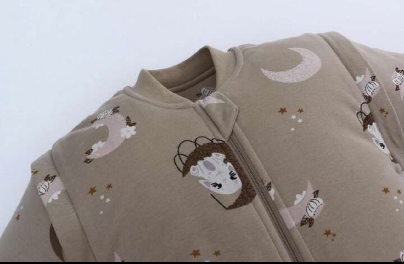 Thickened Baby Sleeping Bag With Detachable Sleeves, Legs Separation Design, Anti-Kick Quilt, Multi-Functional Winter Sleep Sack For Boys And Girls