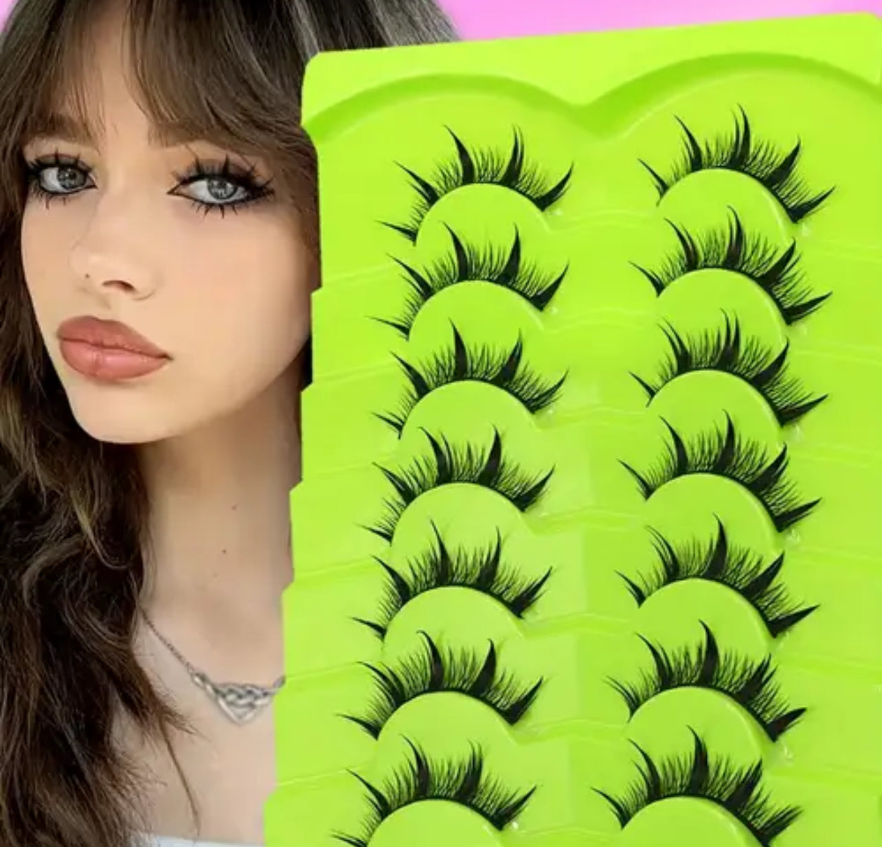 Manga Lashes 7 Pairs 3D Mink Lashes Natural Eyelashes Soft Cross Wispy False Eyelashes Eyelash Extension