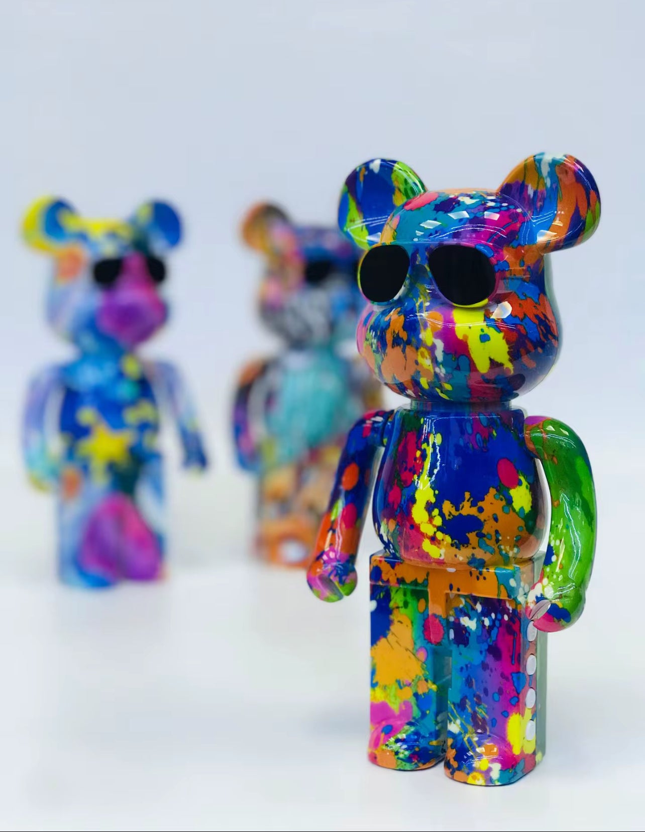 B5 + Wireless Graffiti Bear Speaker Galaxy Space Colorful Print