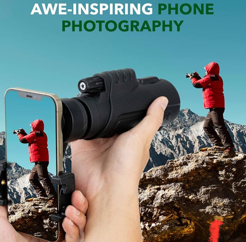 StarScope G3 Monocular Telescope, 10x High Power Monocular, Monocular Telescope for Smartphone Photography,