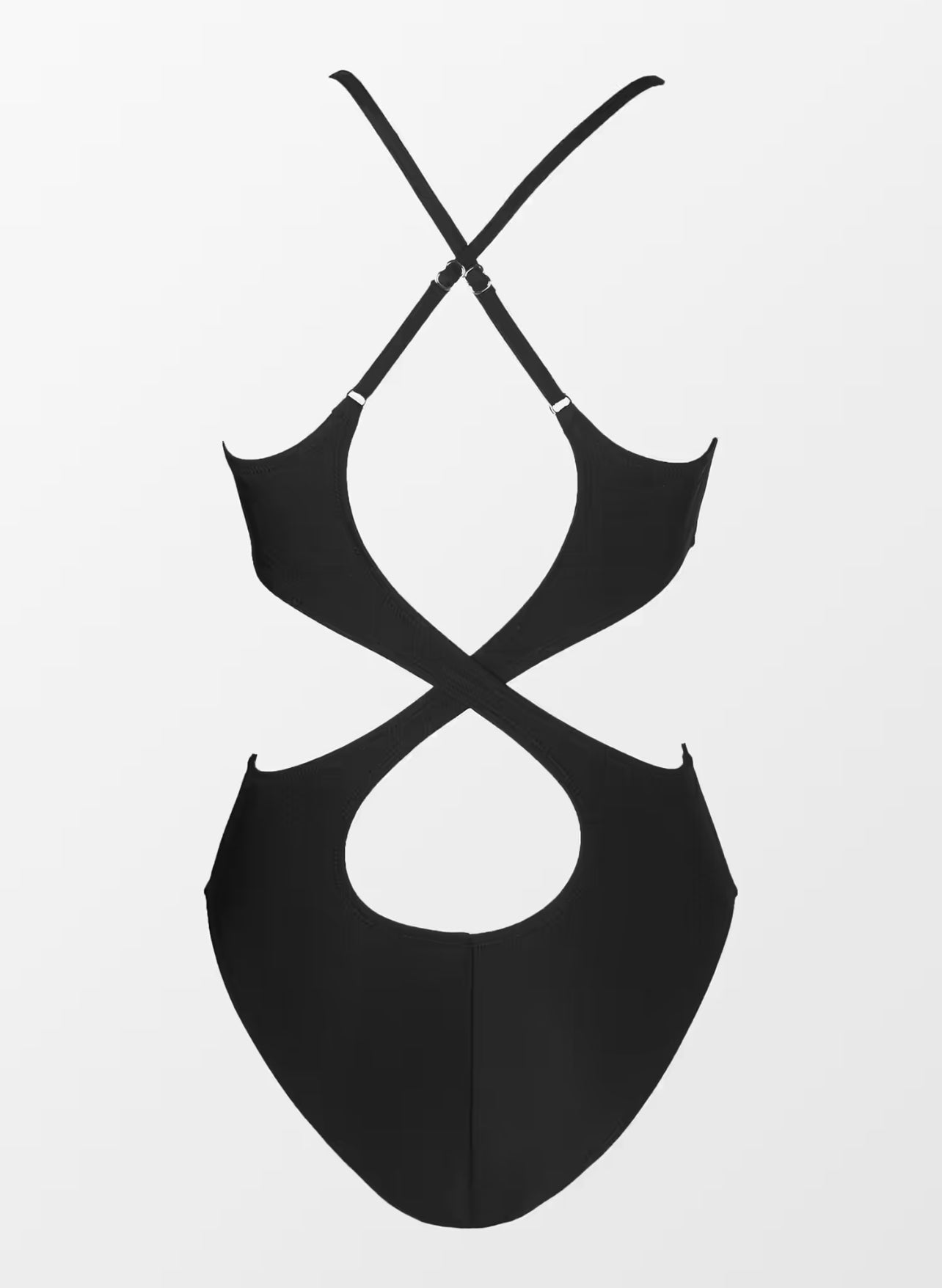 CUPSHE Kasey Black Cutout Back One Piece Swimsuit