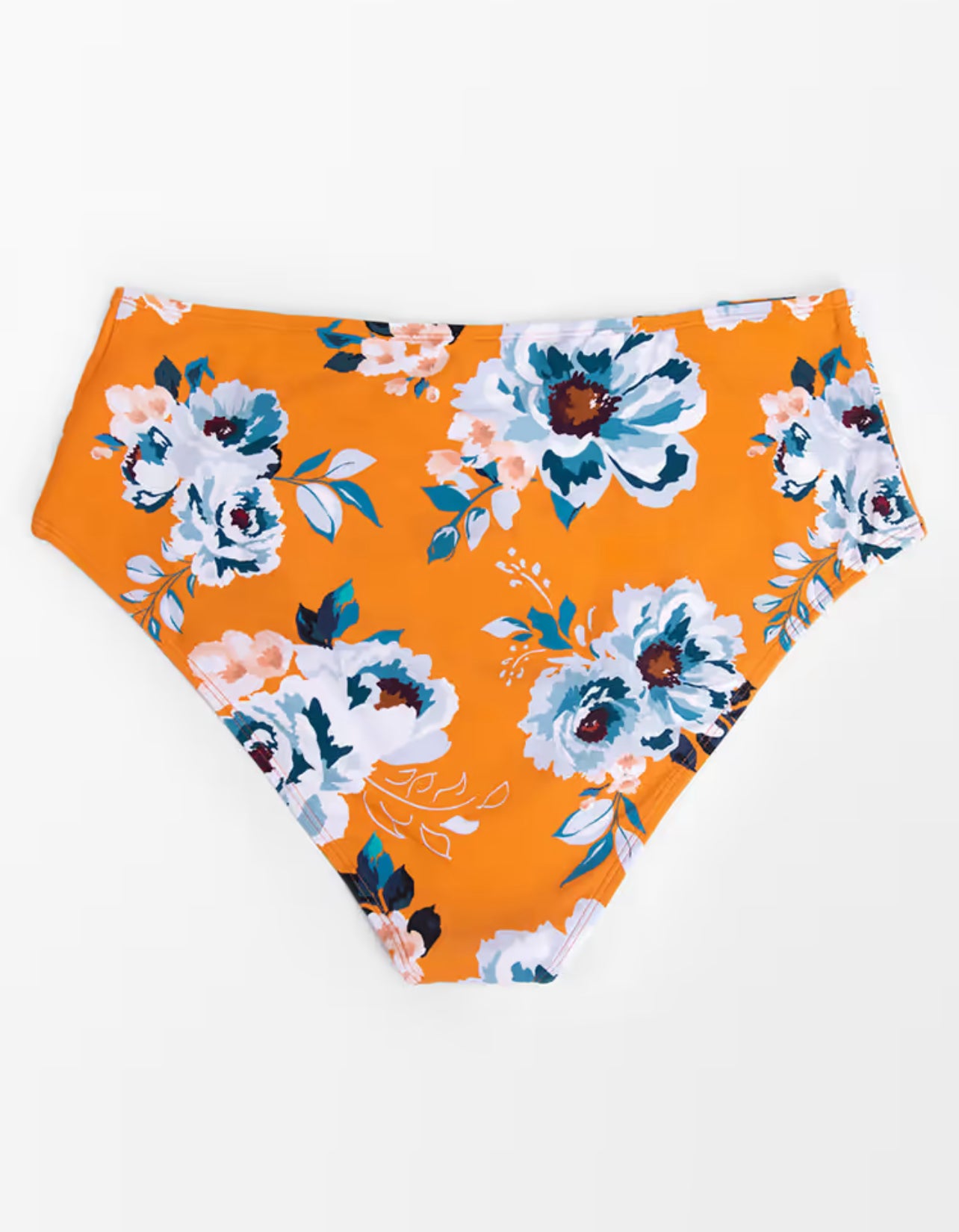 CUPSHE Plus Size High Waisted Floral Bikini Bottoms