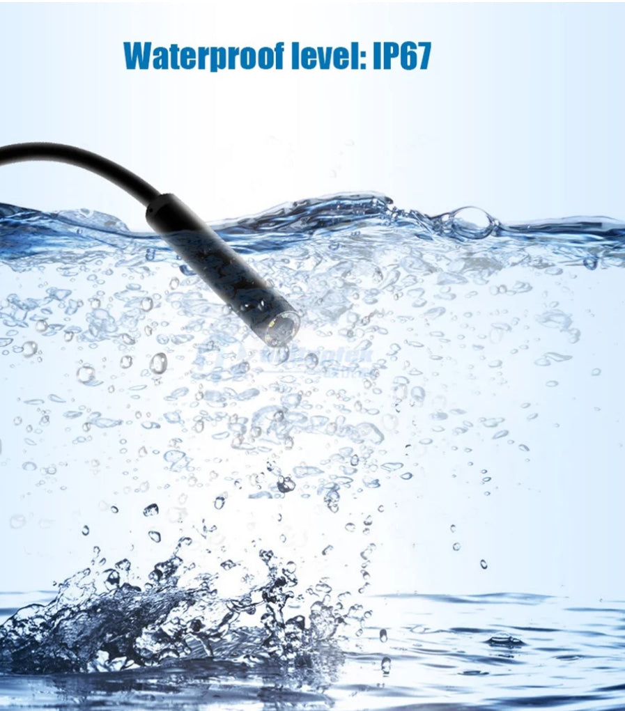 HD 720P 8mm Wifi Wireless Endoscope F99 Borescope Borescope Pipe Inspection Camera Waterproof Soft Hard Cable Wireless Smartphone Endoscope