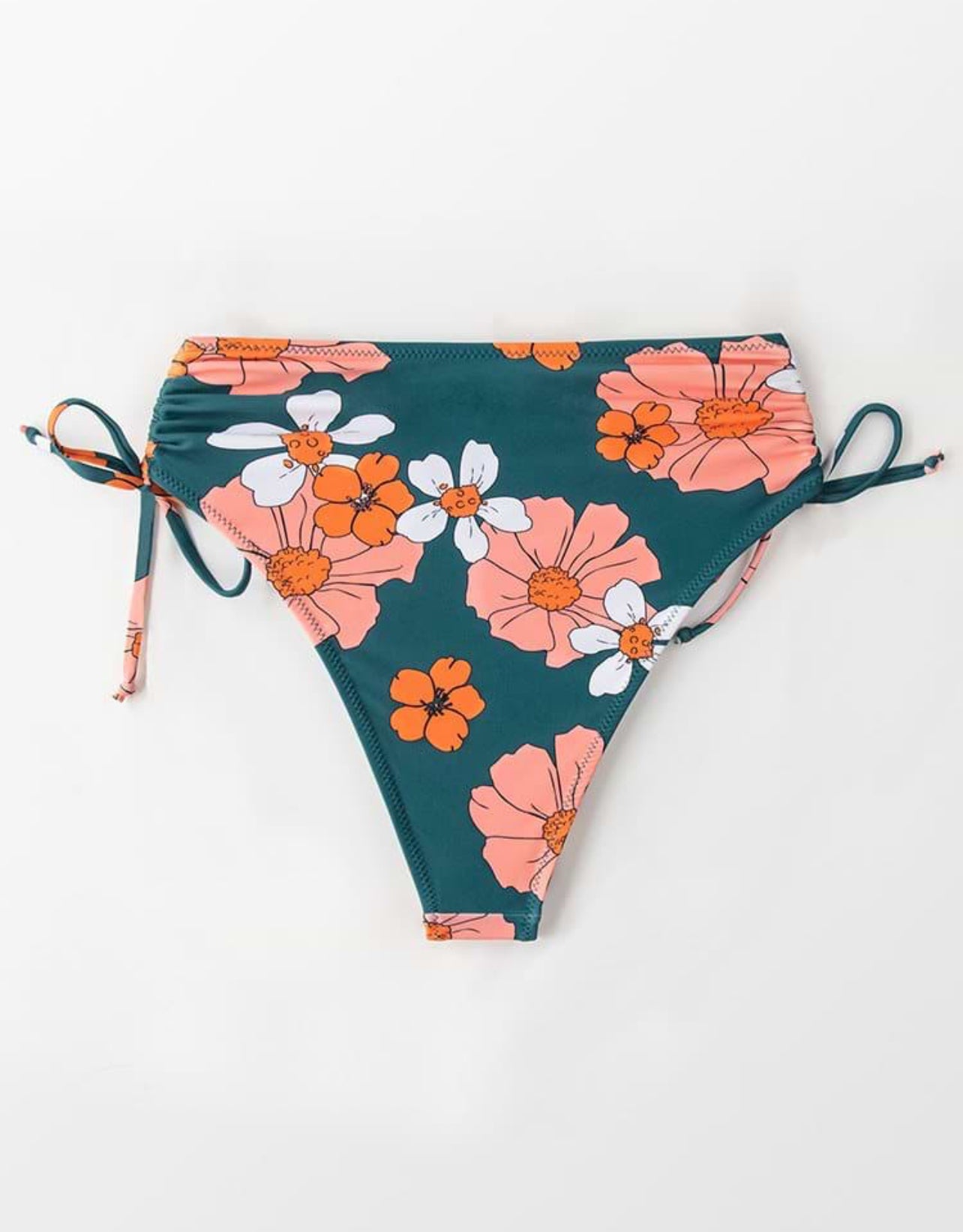CUPSHE Women’s Cute floral print high waisted bikini bottoms