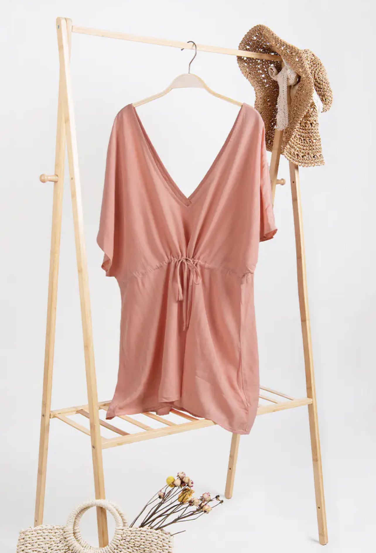 CUPSHE Cover up with drawstring waist