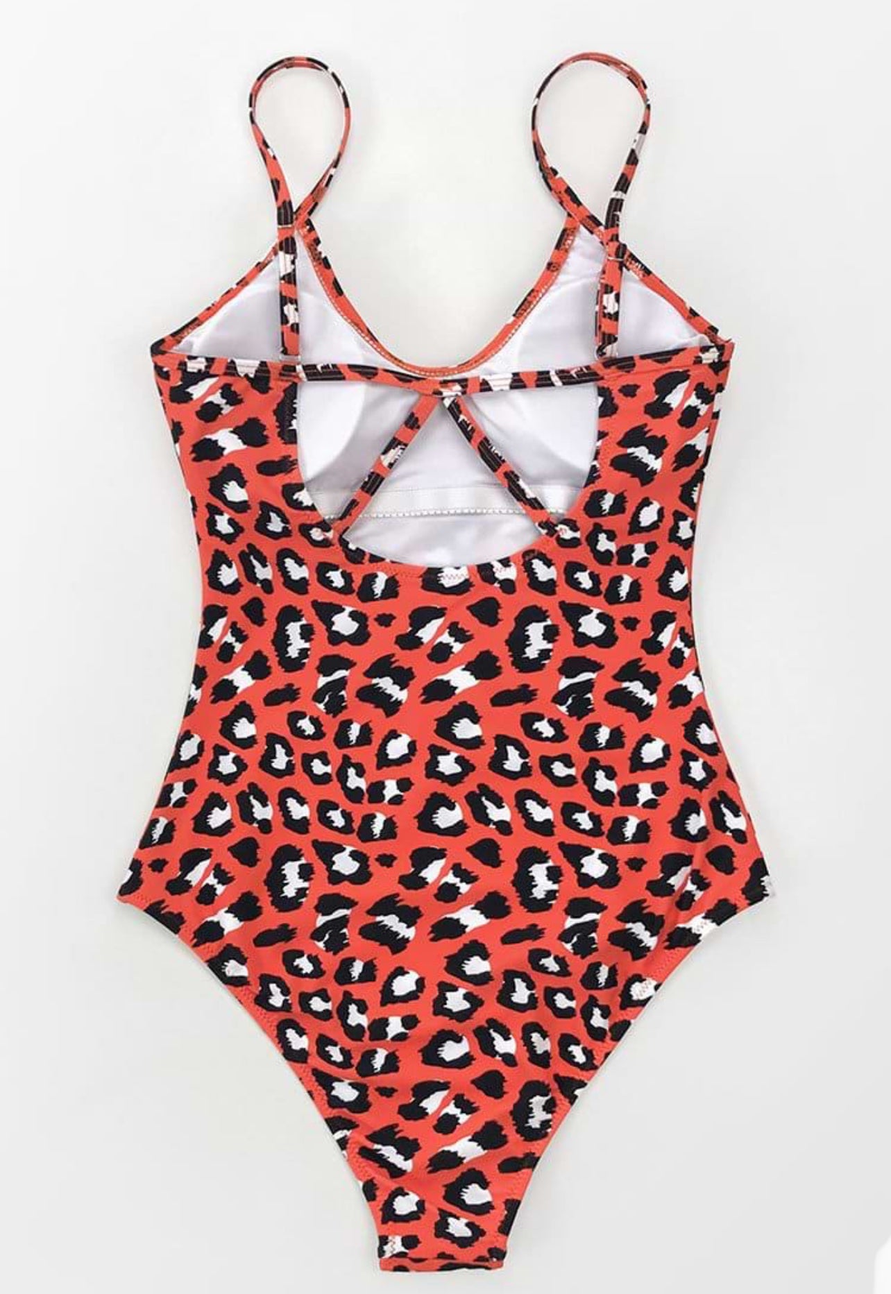 CUPSHE Women’s Red Leopard Print One Piece Swimsuit