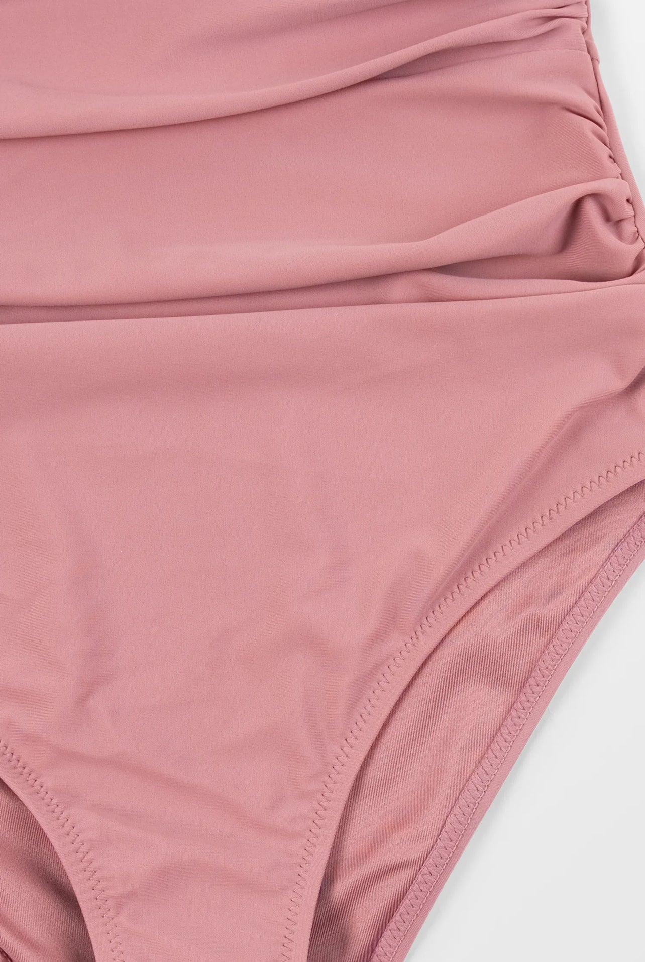 CUPSHE Pink Plunge Halter Tummy Control One Piece Swimsuit