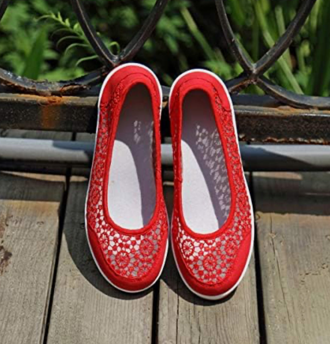 Women's Comfortable Summer Shoes Breathable Non-slip Woven Sneakers Flip Flops