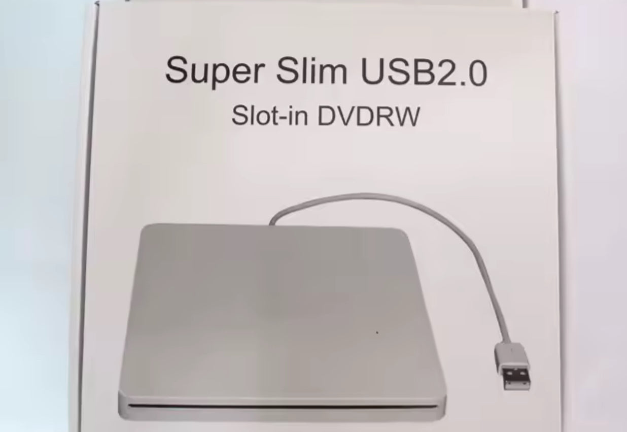 Super Slim USB 2.0 Slot-in DVDRW External for Mac or PC