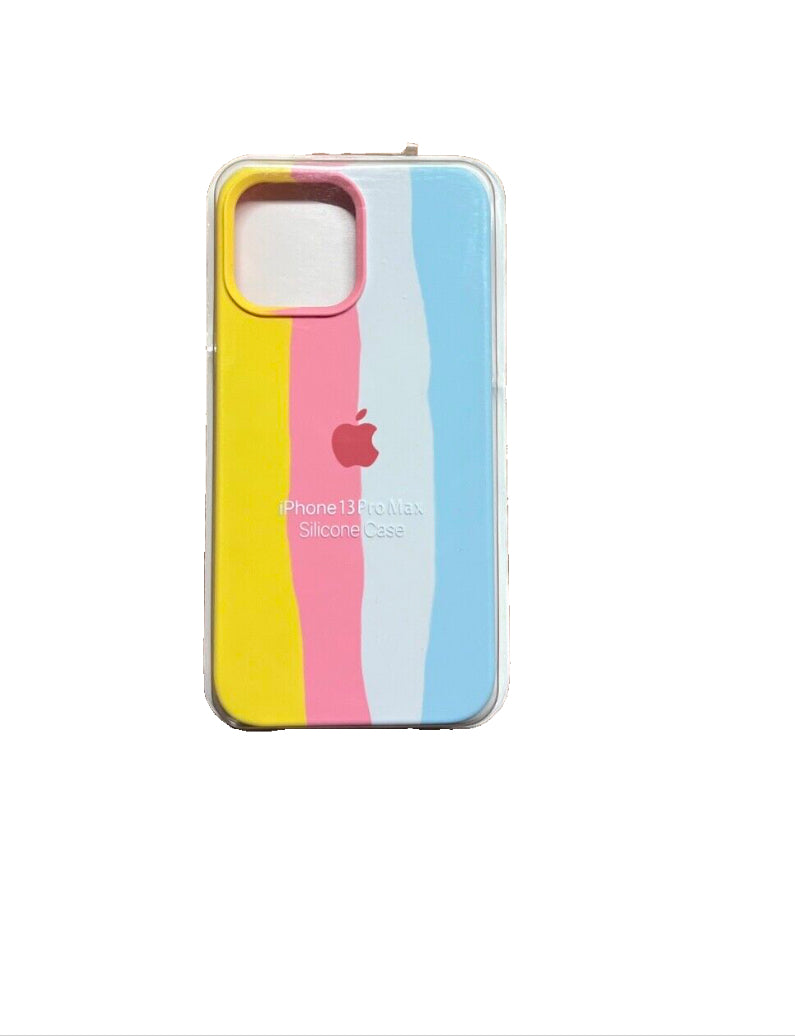 Rainbow Silcone Case For Apple iPhone 13 Pro Max