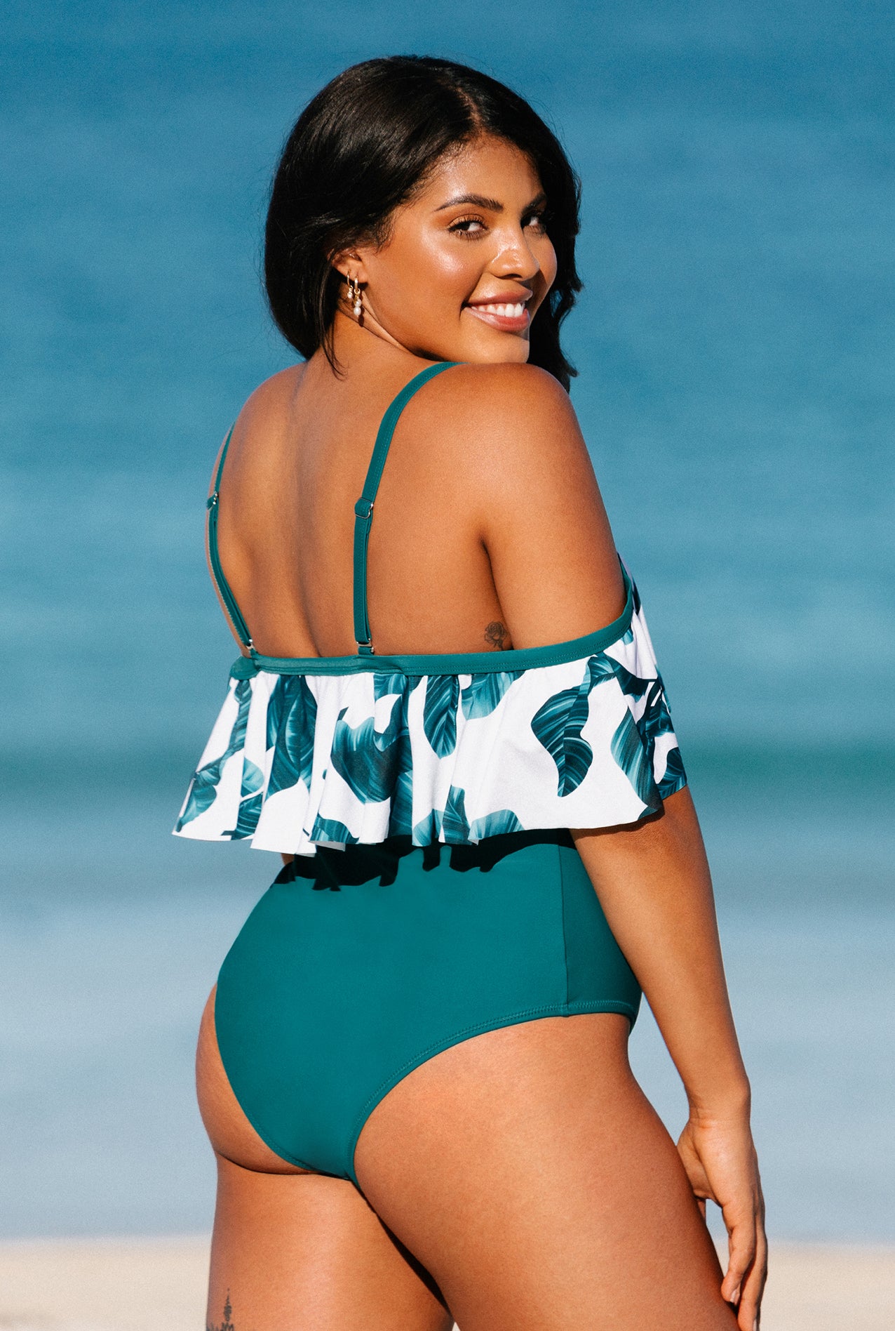 CUPSHE Plus Size Zora Tropical One Piece Swimsuit