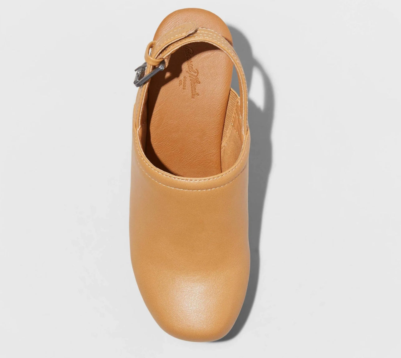 Universal Thread Women's Watson Platform Memory Foam Clog Heels Tan Size: 8