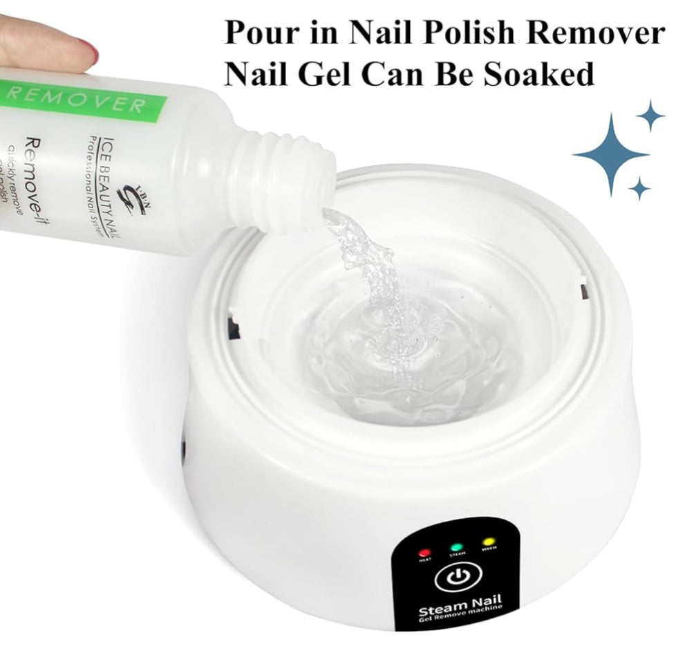 Electric Nail Soaking Bowl Nail Soaker Manicure Soak off Gel Nail Polish Remover Bowl