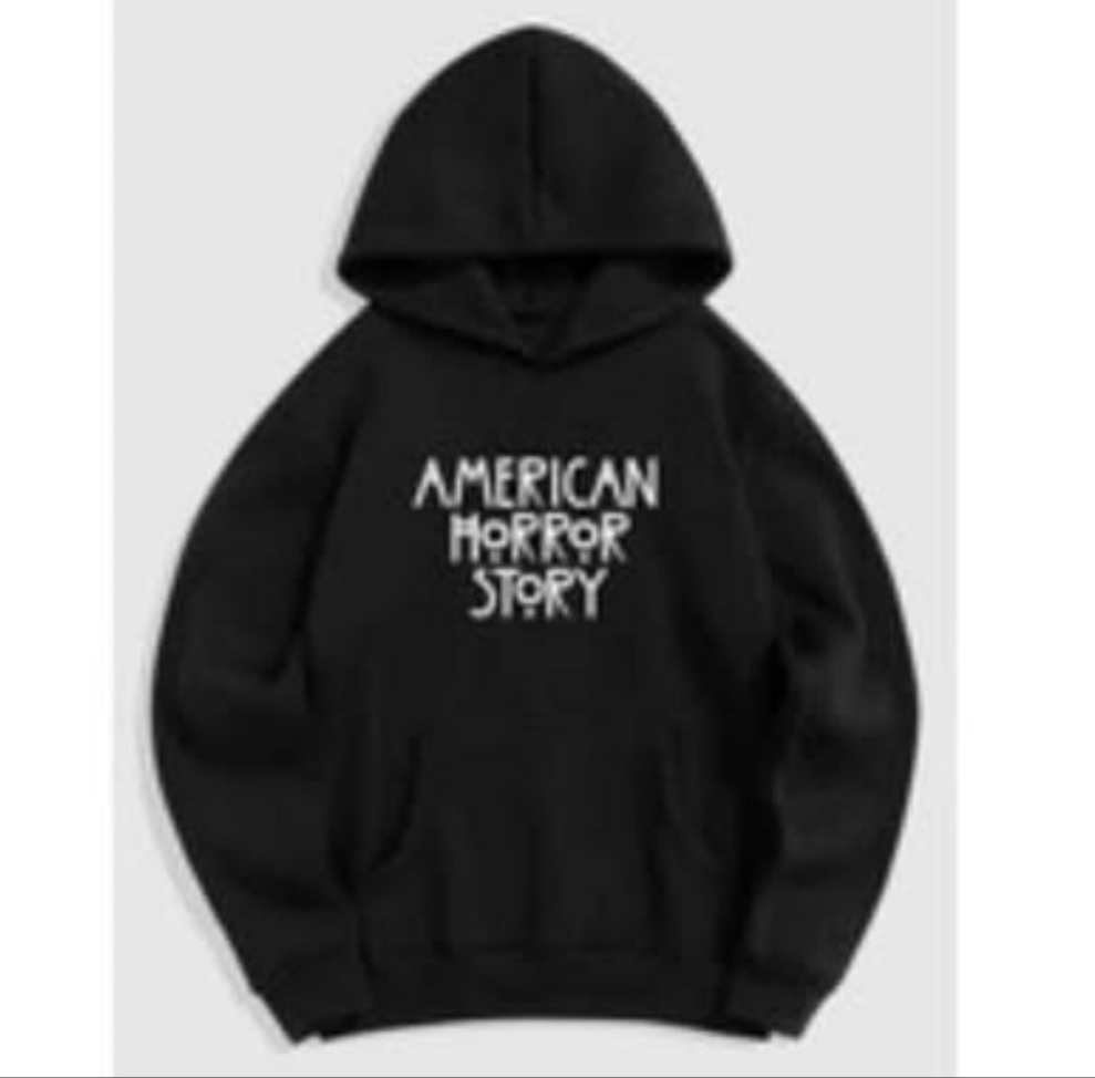 Unisex black fleece American horror story hoodie sweater