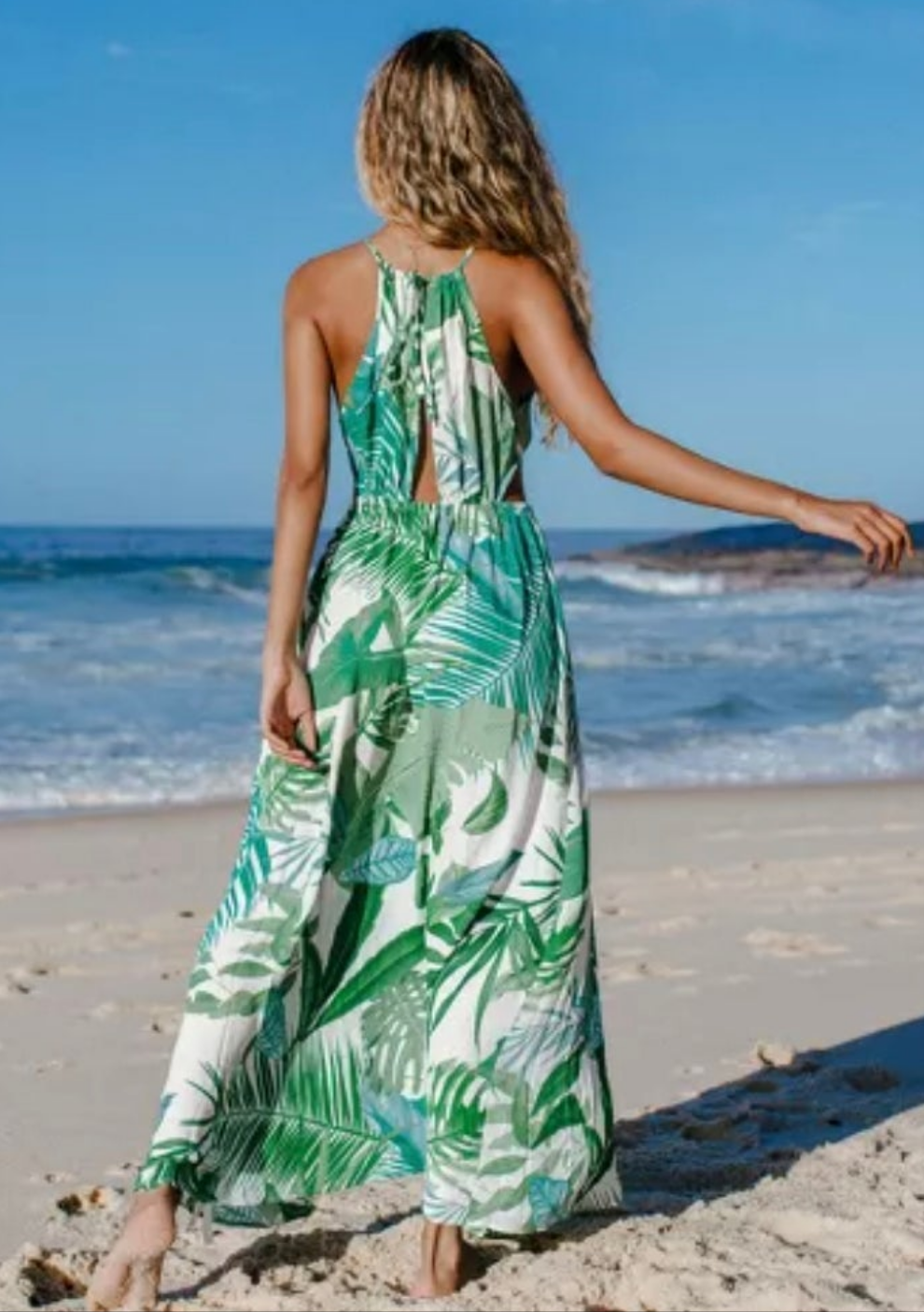 CUPSHE tropical print vacation summer dress