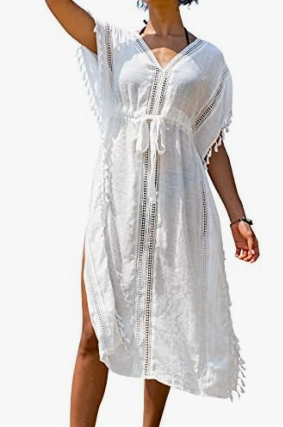 CUPSHE white summer kimono