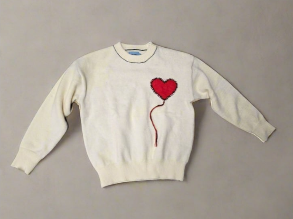 Heart print artic eden- astrowet knit sweater