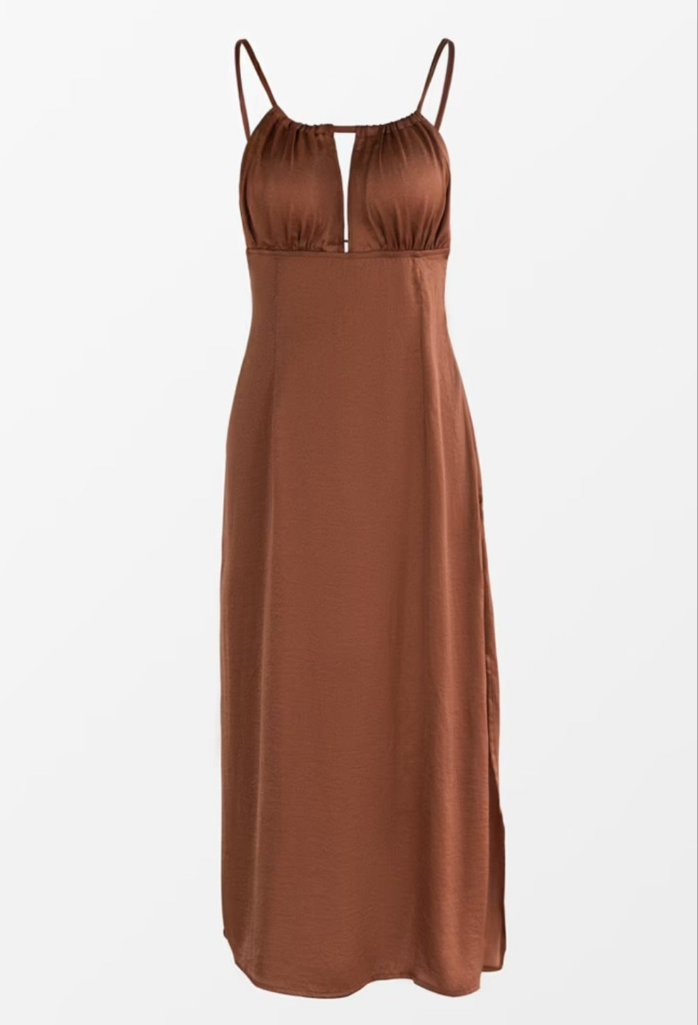 CUPSHE Caramel slip dress