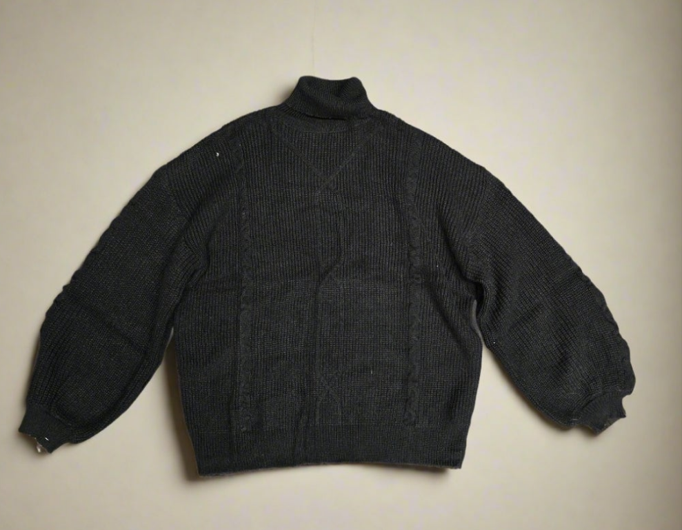 Womens knit oversized turtle neck sweater