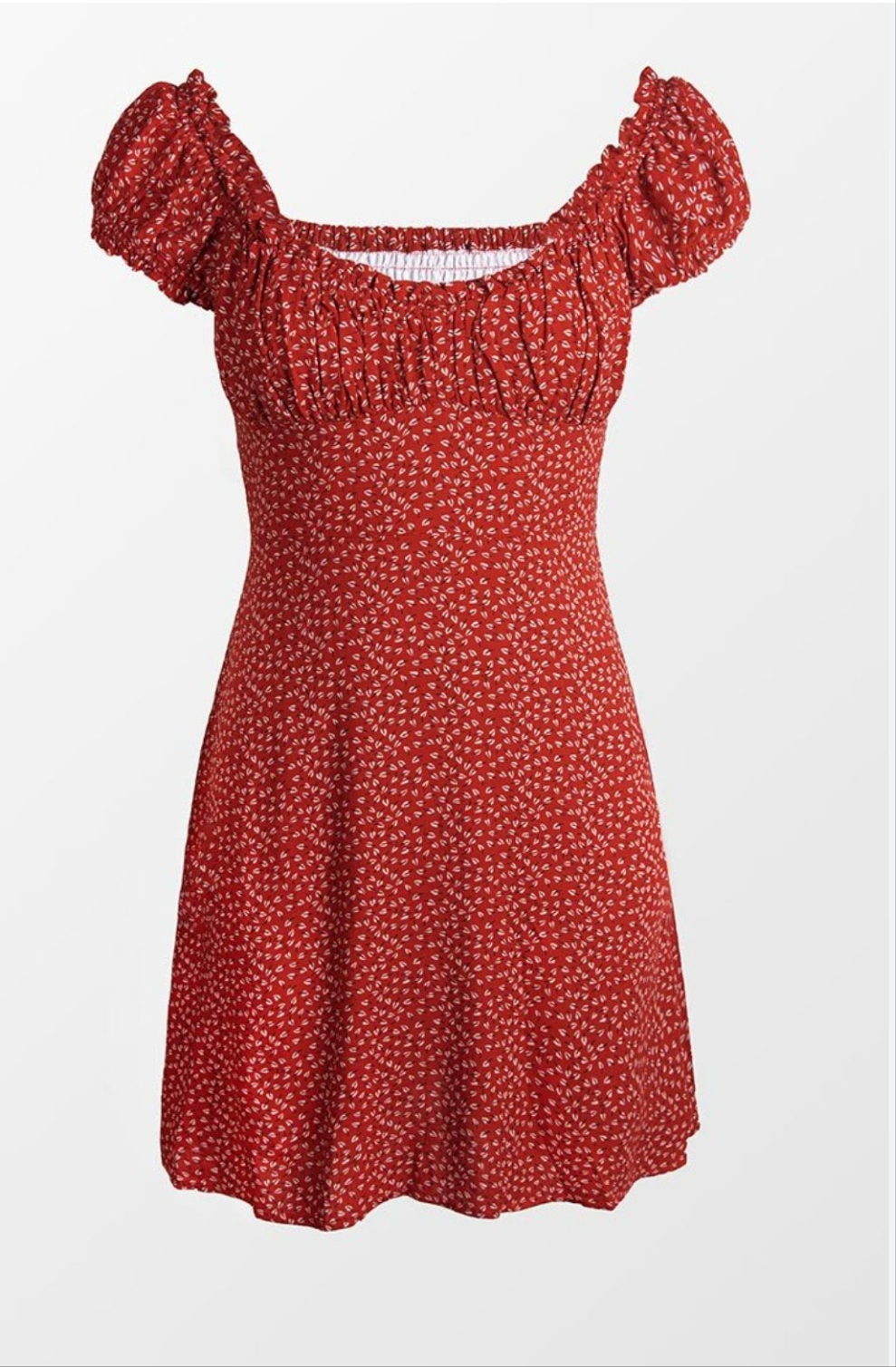 Cupshe alessandra ditsy frills short summer vacation dress