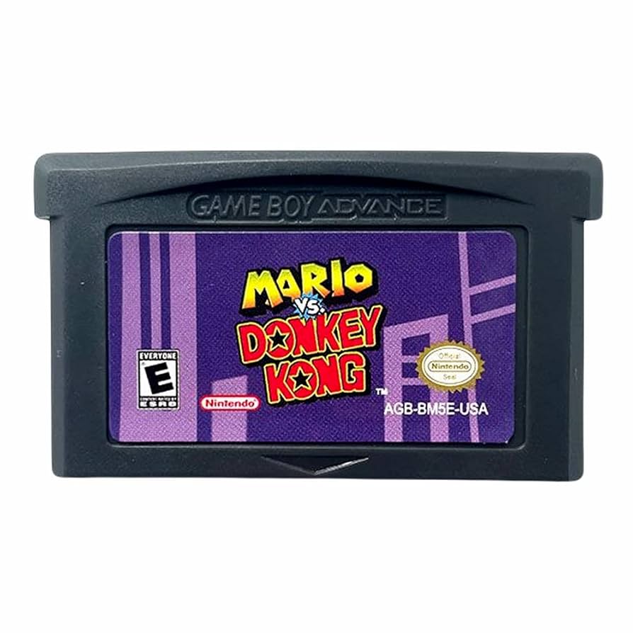 Gba Games Mario Vs Donkey Kong Gameboy Advance Game Cartridge for Gba / Gameboy Advance Sp / Original NTD-Nintemdo Ds and Ds Lite (Reproduction)