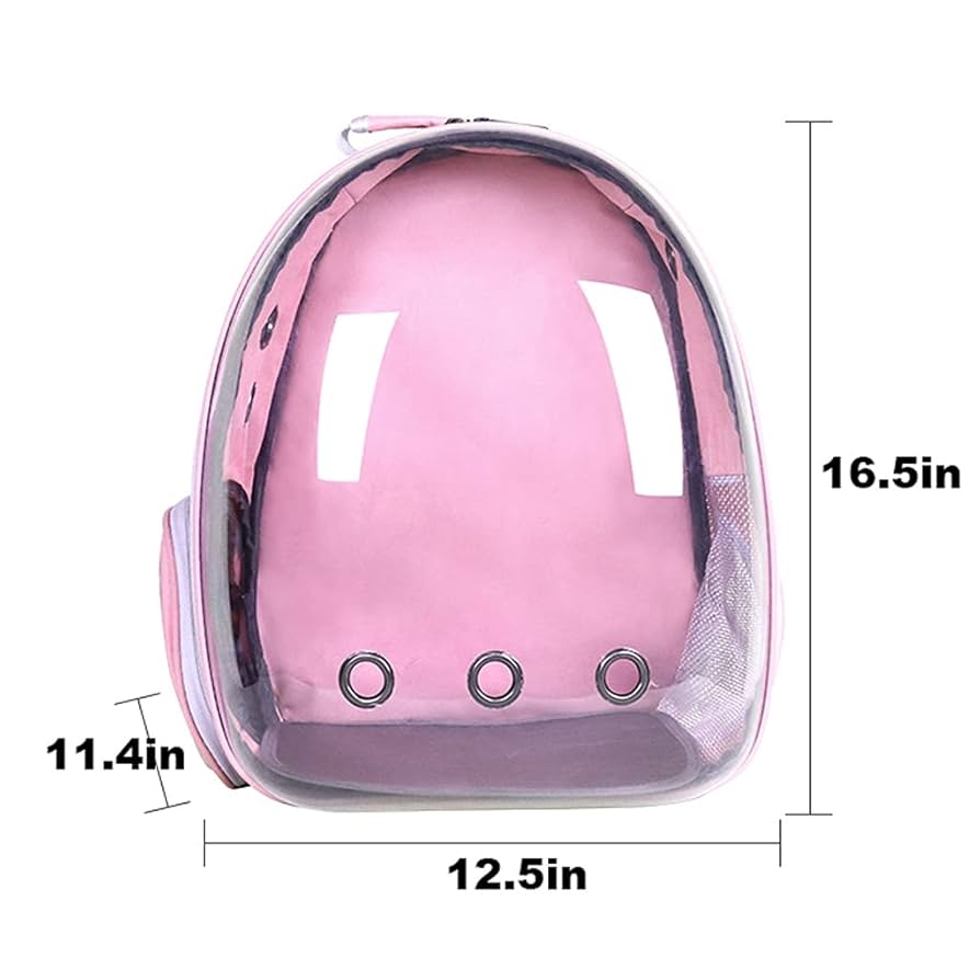 Space Capsule Pet Backpack, Oxford Fabric Capsule Backpack, Transparent Small Dog Backpack, Travel Carrying Bag, Outing Pet Supplies Small Medium Dogs Cats Pet Carrier Backpack