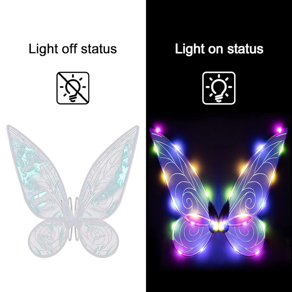 Fairy Wings for Adults,Butterfly Wings for Girls Women,Halloween Costume Angel Wings Dress Up