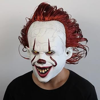 Horror Clown Mask Halloween Scary pennywise Mask Halloween Cosplay Costume Clown Mask Props King's Mask