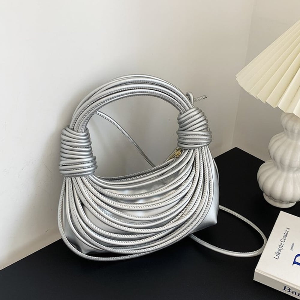 spaghetti drawstring design bags for women, trendy single-shoulder crossbody bag