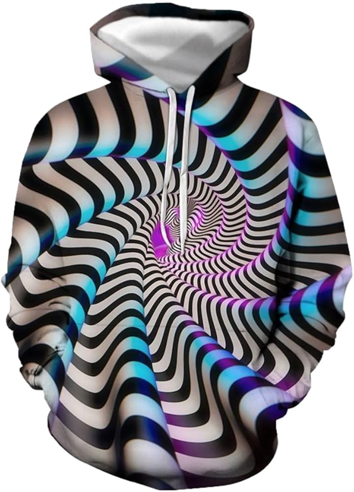 3D Pattern Hoodies for Men Novelty Hoodie