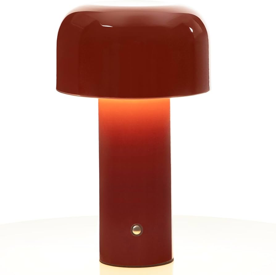 Modern Mushroom Table Lamp for Portable Touch Dimming,Rechargeable LED Night Light with 3-Levels Brightness,Bedside Lamp for Indoor Outdoor Restaurant Bar Coffee table