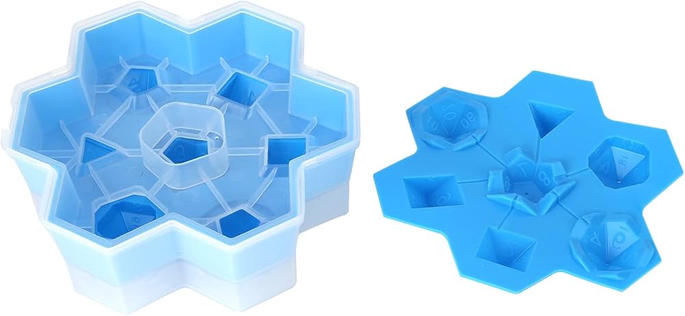 Food Grade Silicone Dice Ice Cubes Tray Mould for Whisky Beer Drinks, Easy Release Non Stick Flexible Chocolate Mould, Kitchen Supplies