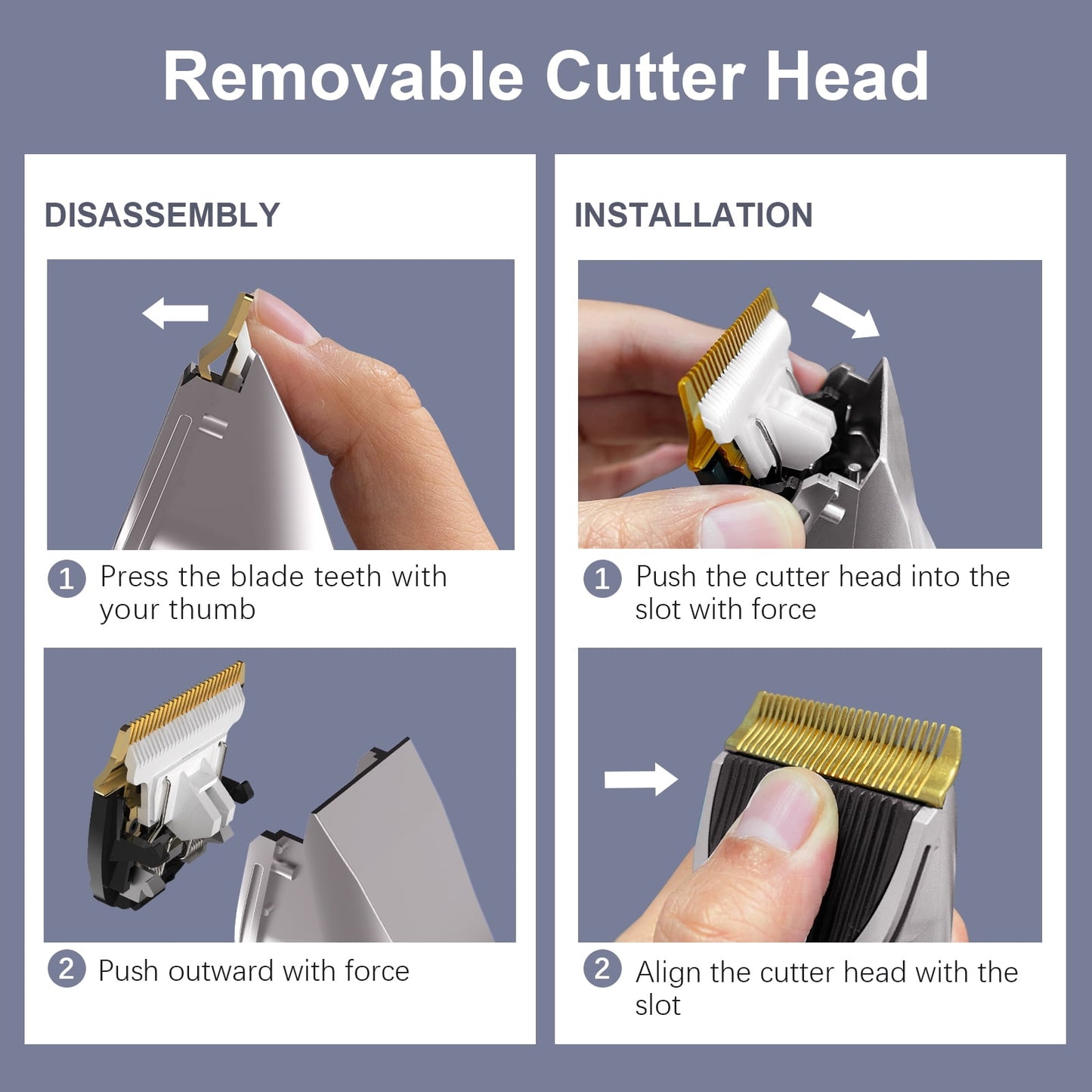 SEJOY Hair Clippers for Men, Cordless Barber Clippers Professional Hair Cutting Kit,Rechargeable Home Haircut,Grooming Set with High-Performance Electric Clippers