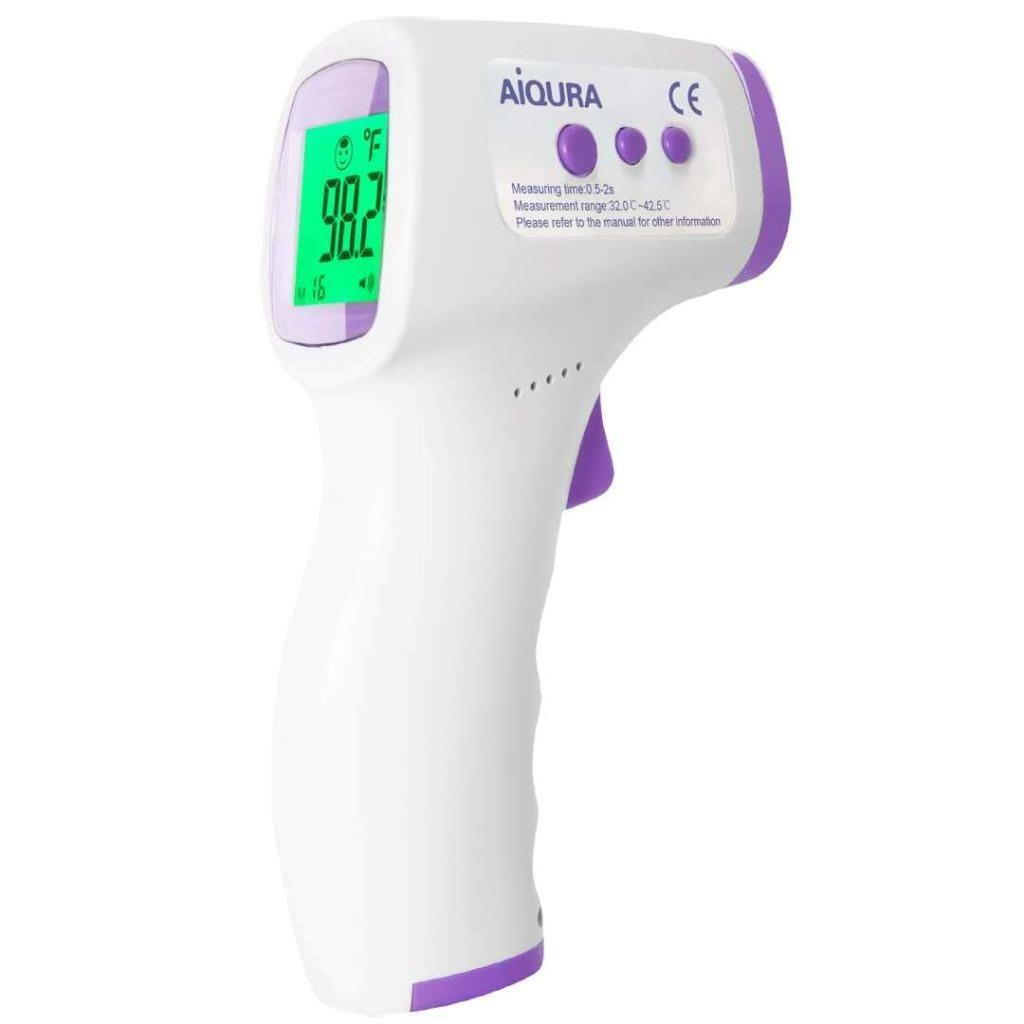 AiQura Non-Contact Forehead Infrared Thermometer AD801
