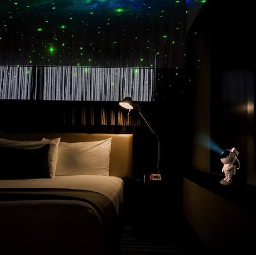 Smarter Living – Astronaut Spaceman Explorer Action Figure and Starry Sky Projector, Includes Remote, Multiple Lighting Modes and Scenes, Hours of Amazement and Fun for All Ages
