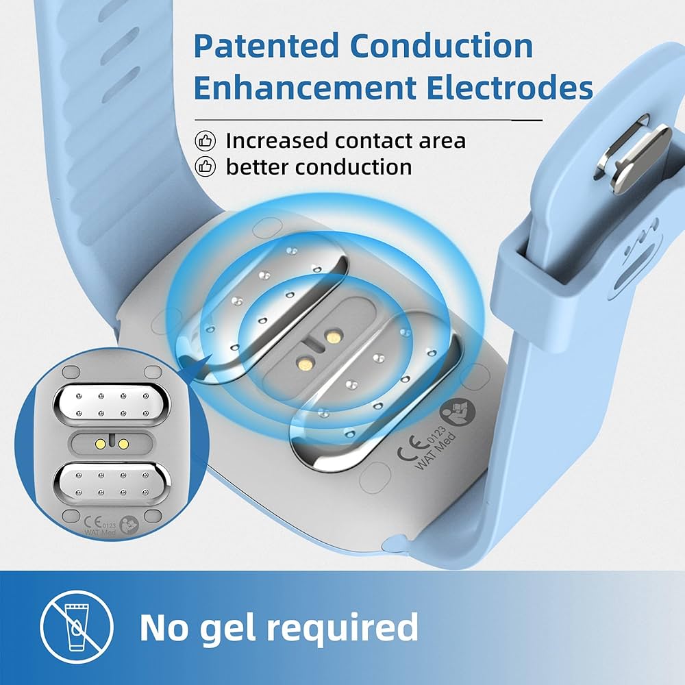 Emeterm Anti-Emetic Blue Wristband For Motion & Morning Sickness BLUE Color