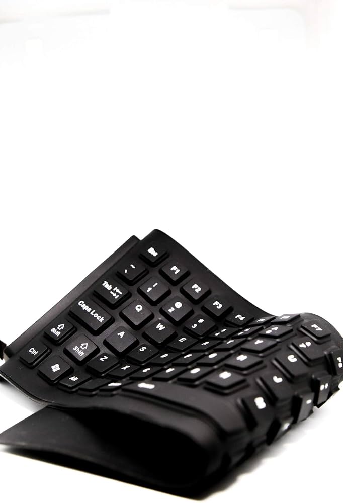 Silicone USB Keyboard for PC Computer Tablet Waterproof 85 Keys Weight: 180 Grams Length: 34.8 cm Width: 13.2 cm Thickness: 1 cm Cable Length: 130 cm