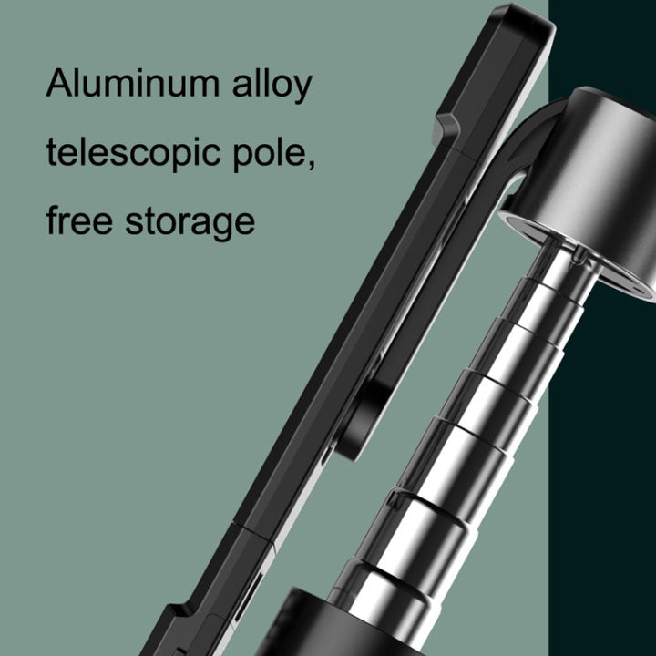 P60D-2 Fill Light Bluetooth Mobile Phone Selfie Stick(Black)