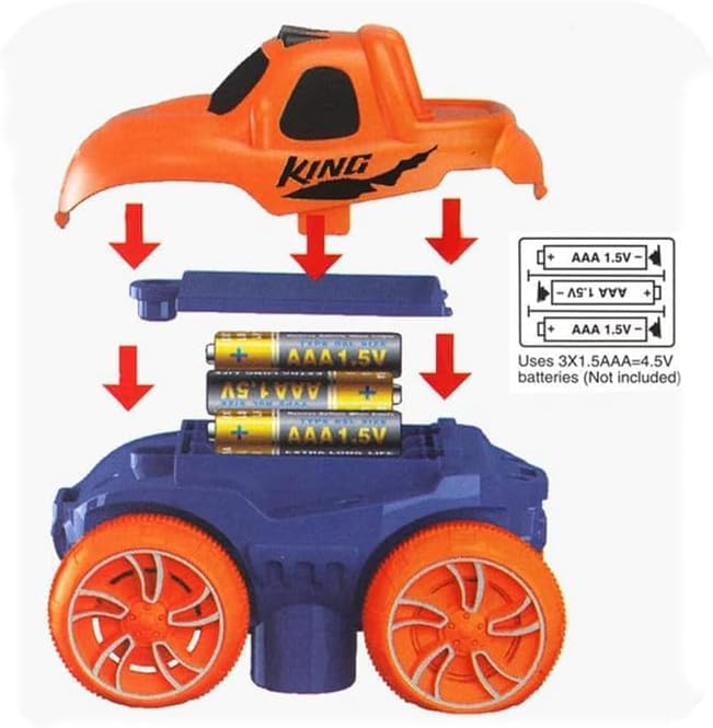 Changeable Track with LED Light-Up Race Car, Car Track Set Race Track Toys Anti Car Magic Track Gifts fof Kid Boys Girls/959 (Color : 184 Pcs)