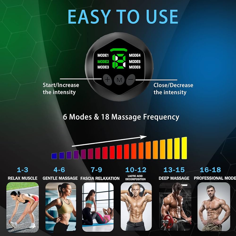 ABS Stimulator, Ab Machine, Abdominal Toning Belt Muscle Toner Fitness Training Gear Ab Trainer Equipment for Home