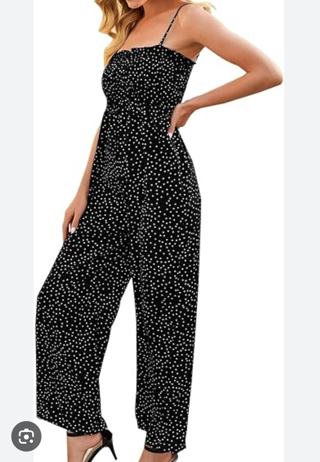 Womens polka dot jumpsuit