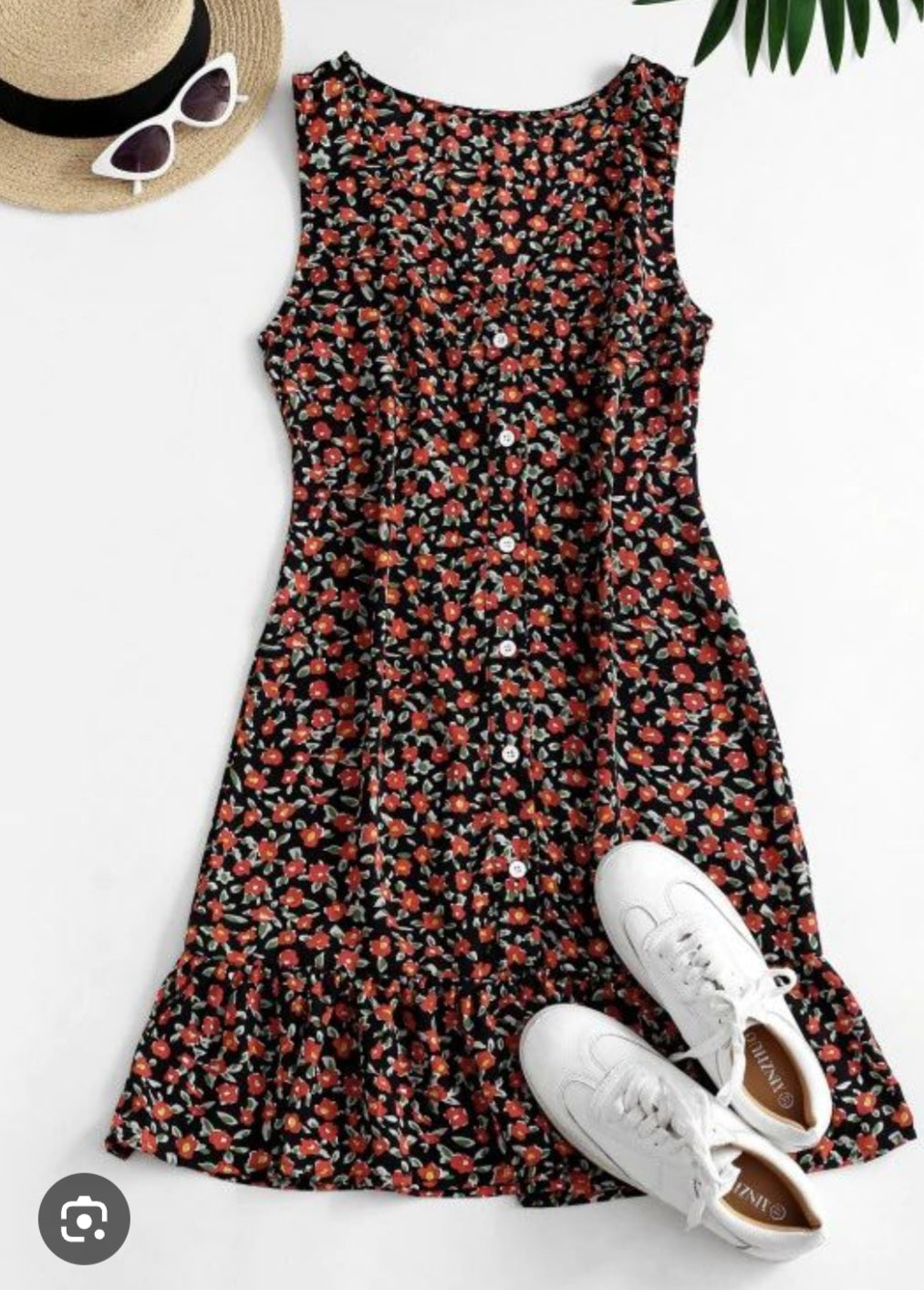 Womens floral summer dress